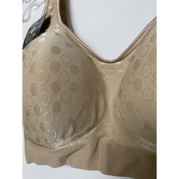 Bali Bra Women's Plus Size 2X DD Beige Wirefree Comfort Seamless Full Coverage - Picture 4 of 12